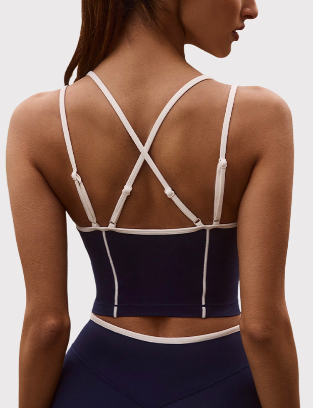 Caizo Women's Cross Back Sports Tank Top Quick Dry High Stretch Yoga Workout Top