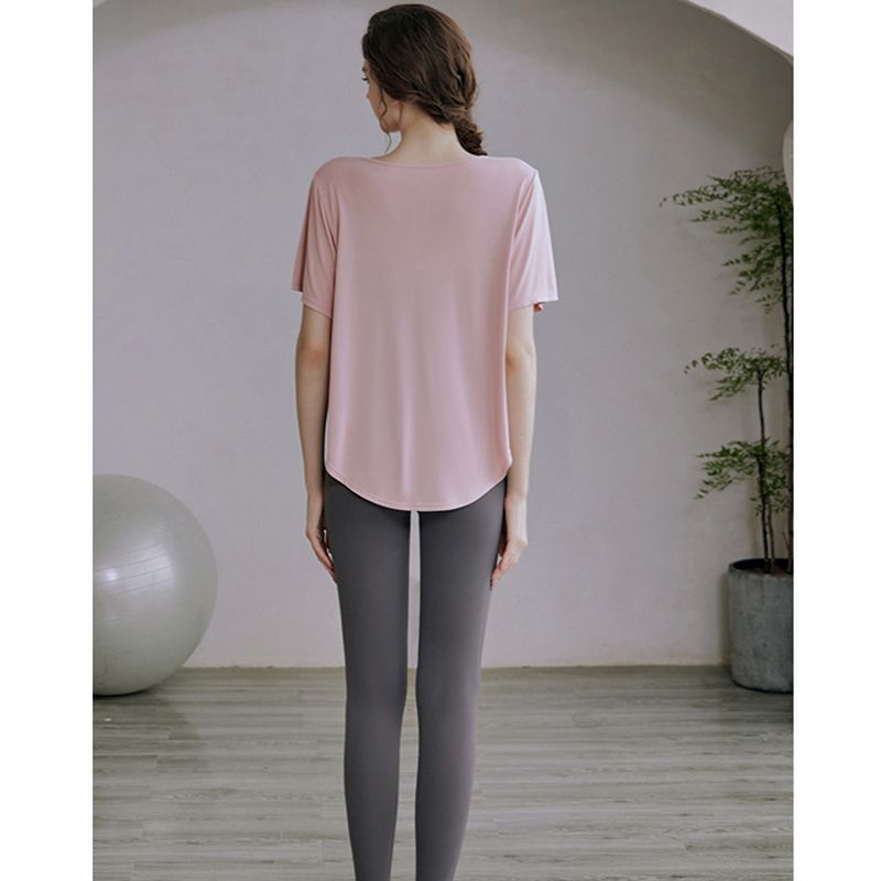 Caizo Women's Loose Fit Sports T-Shirt Breathable Viscose Yoga Workout Top